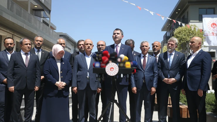 Murat Kurum, Kahramanmaraş'ta konuştu! Günlük 550 konut üretiliyor