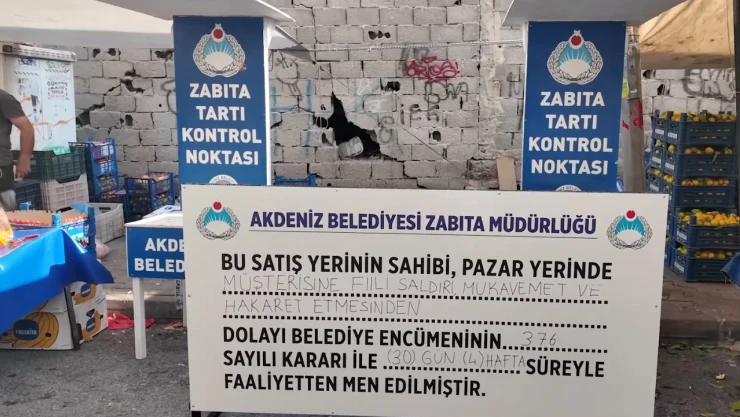 Müşterisine saldıran pazarcıya 35 bin 416 lira ceza kesildi