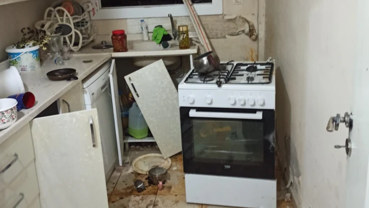 Mutfak tüpü, bomba gibi patladı! Bir kişi yaralandı
