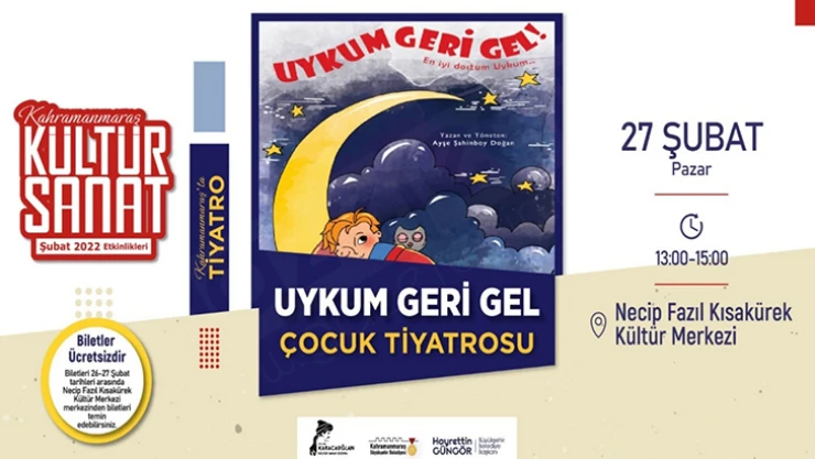 NKF'da 'Uykum Geri Gel' çocuk tiyatrosu