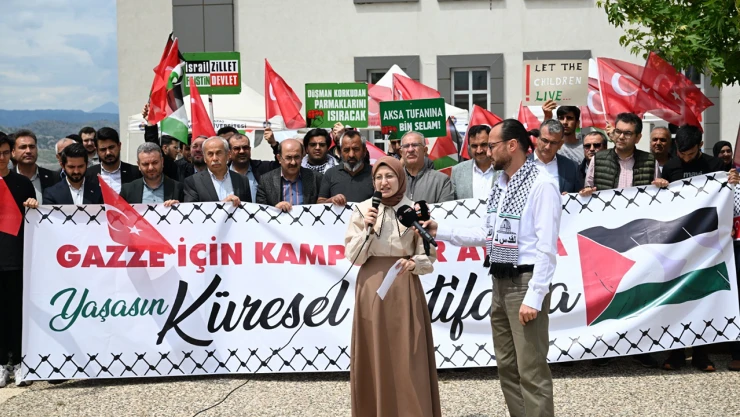 Öğrencilerden Filistin halkı için destek