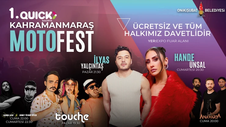 Onikişubat Belediyesi'nin katkılarıyla Kahramanmaraş Motofest başlıyor