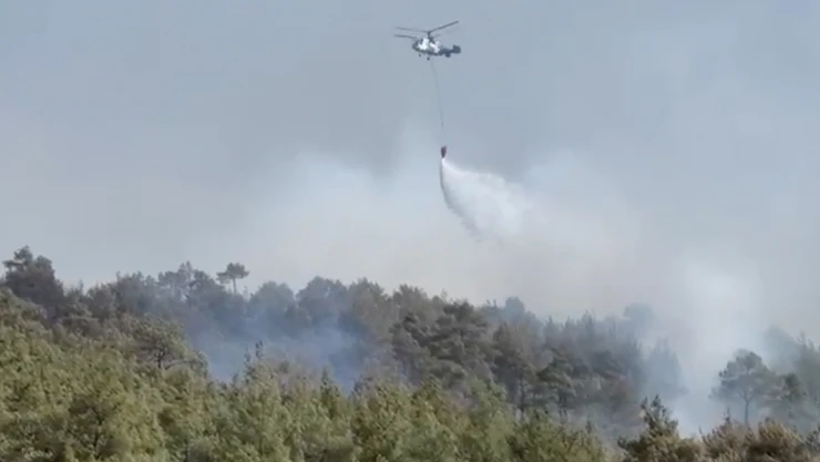Orhaneli-Harmancık'ta orman yangınlarının 5. günü