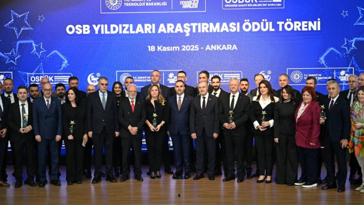 OSB Yıldızları ödüllerinde Kahramanmaraş firmasına ödül