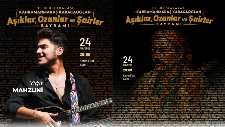 Ozanlar, Şairler ve Aşıklar, Kahramanmaraş'ta aynı sahnede buluşuyor
