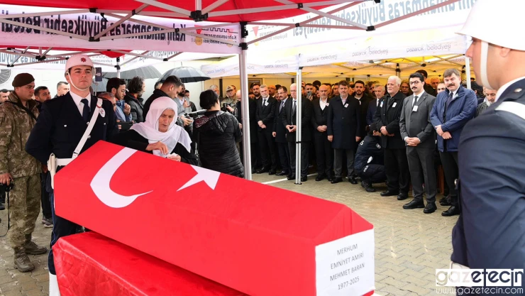 Pazarcık İlçe Emniyet Müdür Vekili Mehmet Baran'a son veda