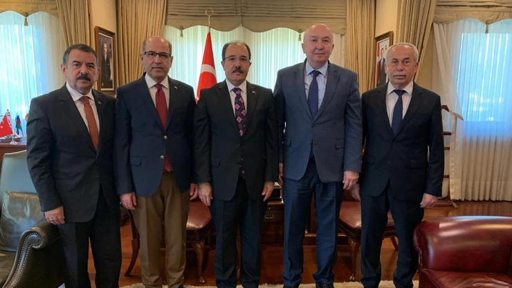 Rektör Yasım, Bakü Büyükelçisi Bağcı'yı ziyaret etti