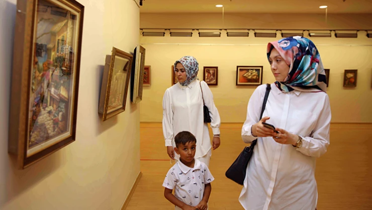 Ressam Semra Ulusoy, 4'üncü kişisel sergisini açtı