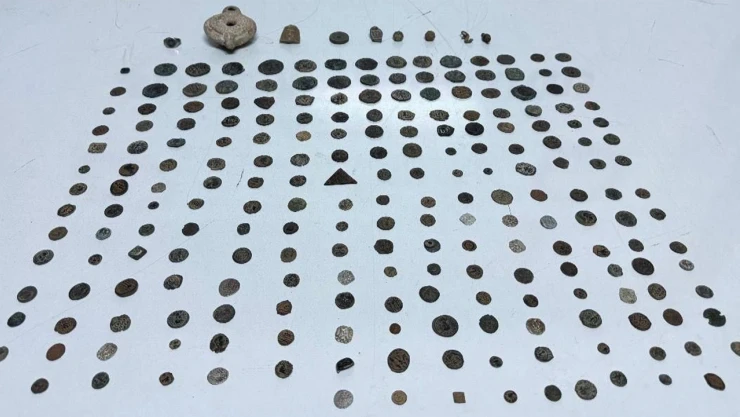 Roma ve Bizans dönemine ait çok sayıda tarihi eser ele geçirildi