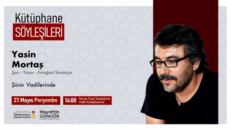 Şair Mortaş, 23 Mayıs'ta okurlarla buluşacak