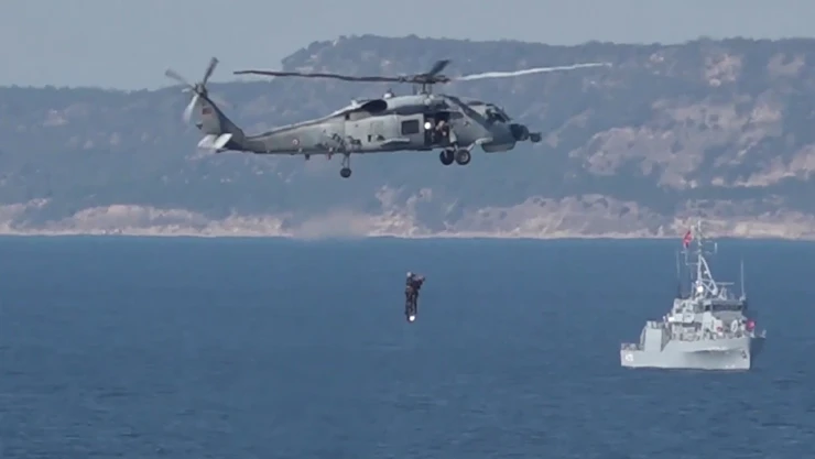 Saros Körfezi'nde Nusret- 2025 Davet Tatbikatı