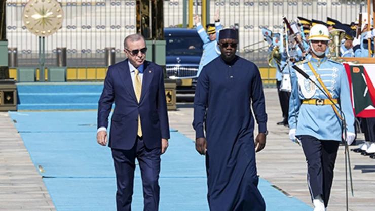 Senegal Başbakanı Sonko Cumhurbaşkanlığı Külliyesinde