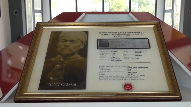 Seyit Onbaşı'nın askerlik şubesindeki fotoğrafı ortaya çıktı