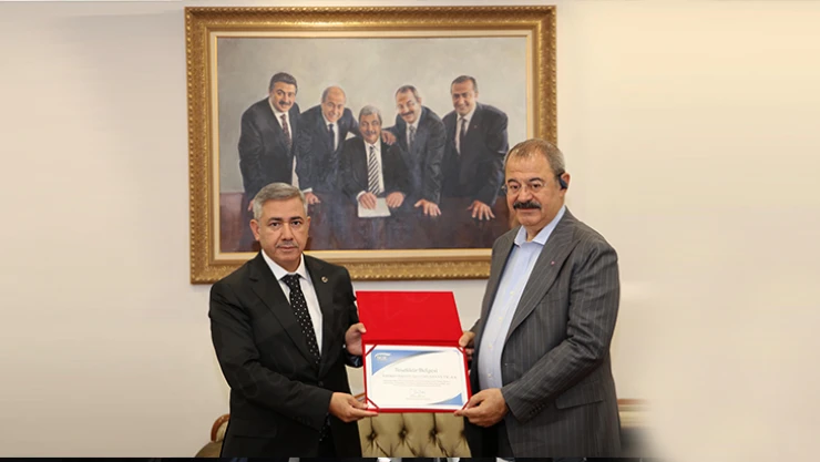 SGK'dan SANKO Holding'e teşekkür belgesi