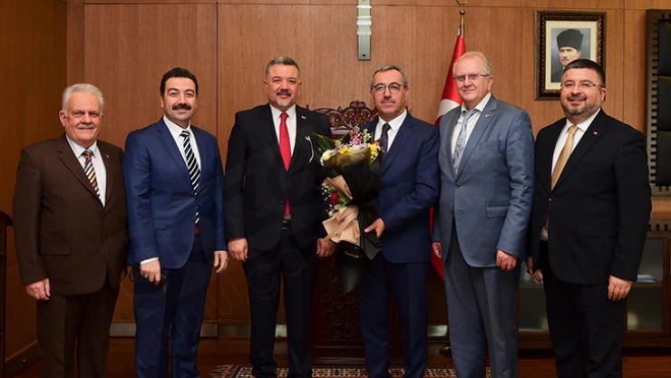 SMMMO'ndan Vali Coşkun'a ve Başkan Güngör'e ziyaret