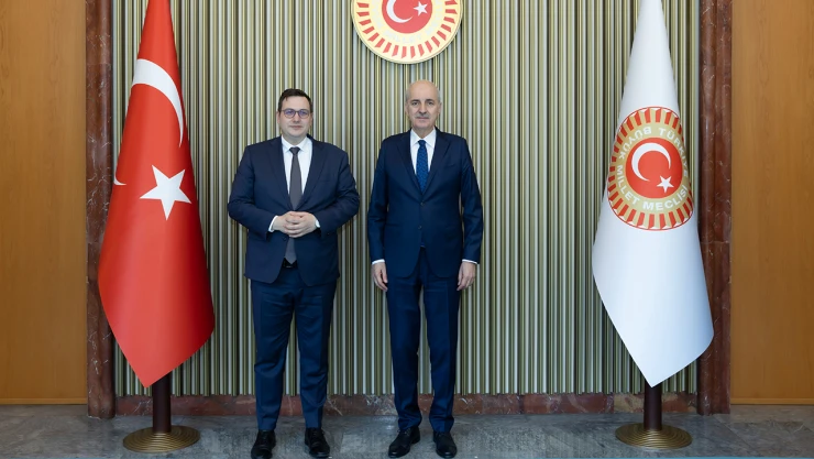 TBMM Başkanı Kurtulmuş, Çekya Dışişleri Bakanı Lipavsky'yi kabul etti