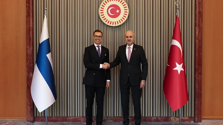 TBMM Başkanı Kurtulmuş, Finlandiya Cumhurbaşkanı Stubb ile görüştü