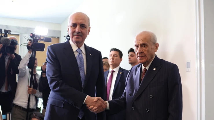 TBMM Başkanı Kurtulmuş, MHP Genel Başkanı Bahçeli'yi ziyaret etti