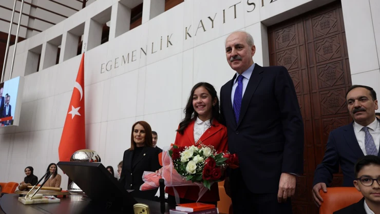 TBMM çocuklara emanet edildi! Özel oturumu Aysima yönetti