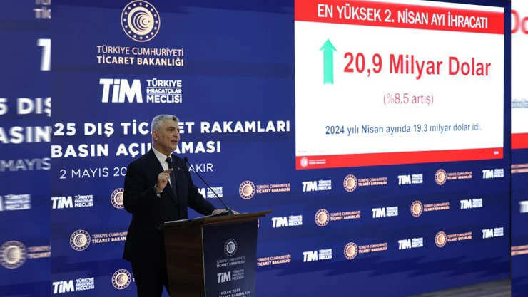 Ticaret Bakanı Ömer Bolat, Nisan ayı dış ticaret verilerini açıkladı
