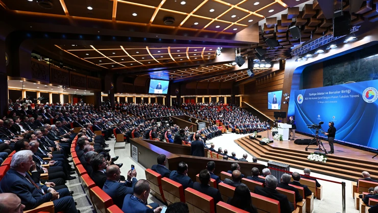 TOBB 2025 Yılı Hizmet Şeref Belgesi ve Plaket Takdim töreni yapıldı