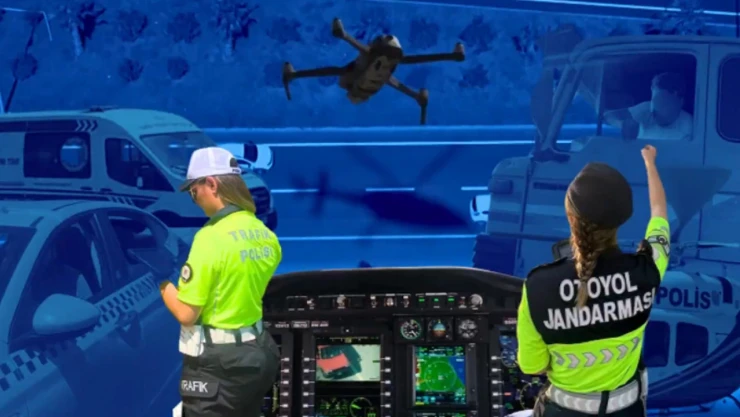 Trafikte kuş bakışı denetim! 85 bini aşkın araç denetlendi