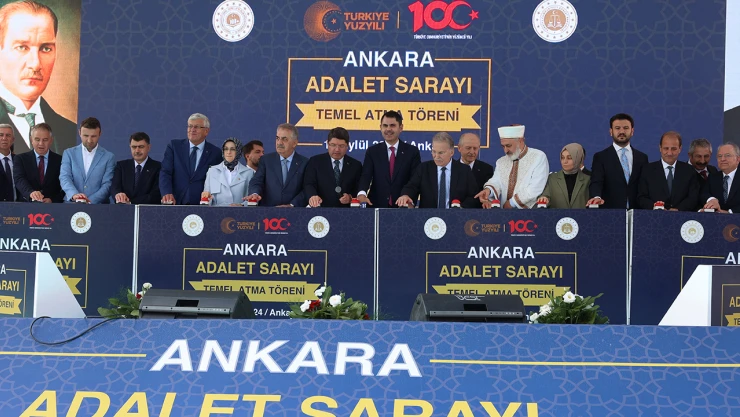 Türkiye'nin en büyük adalet sarayının temelleri atıldı
