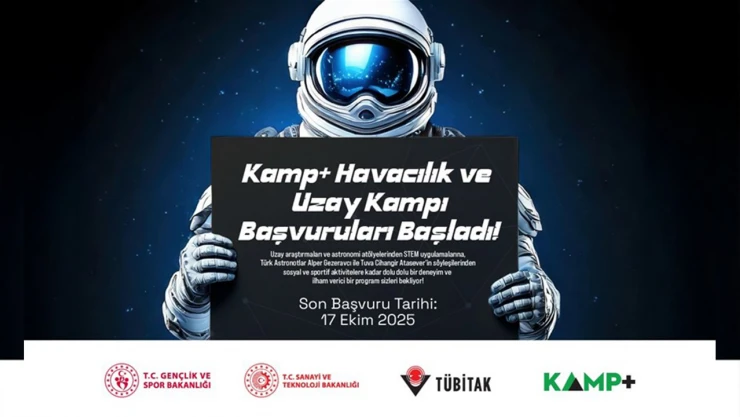 Uzay ve havacılığa ilgi duyan gençler kampta buluşacak