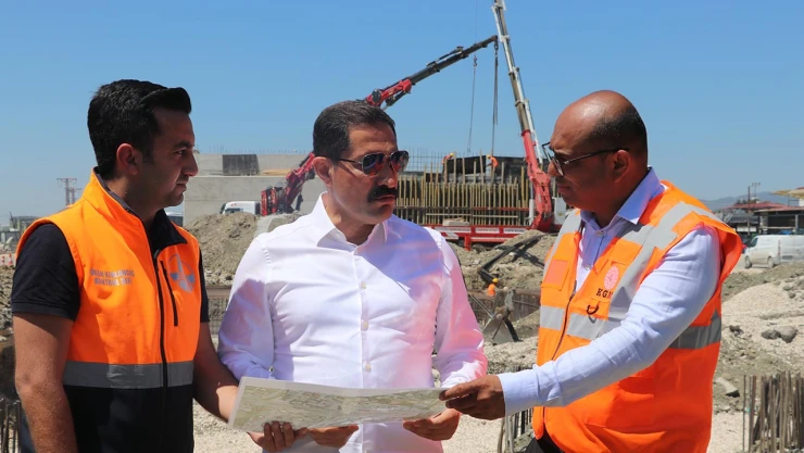 Vali Masatlı, kentteki yol yapım çalışmalarını inceledi