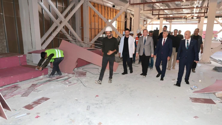 Vali Ünlüer Türkoğlu'ndaki çalışmaları yerinde inceledi