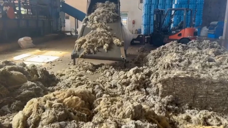 Yakılmaktan kurtulan yünler, ekonomiye sıcak katkı sağladı