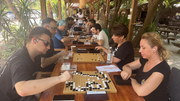 Zeka oyunu go oyuncuları Olympos Antik Kenti'nde yarışıyor