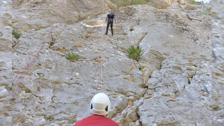 Zirvede eğitim, hayatta kurtuluş! Kısık Vadisi'nde tatbikat