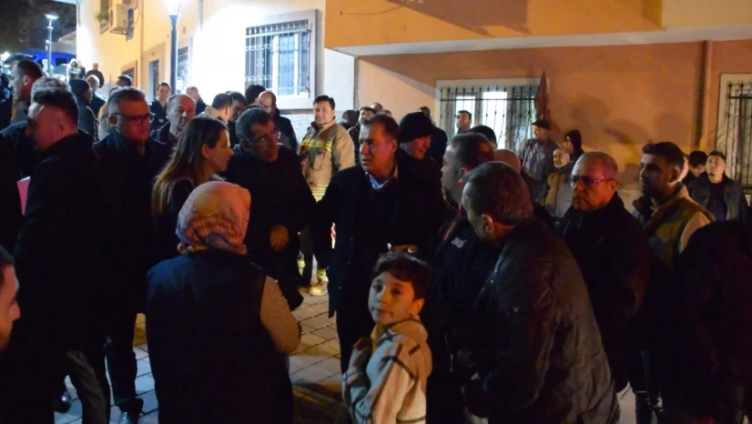 2 apartman zemindeki kayma nedeniyle tahliye edildi