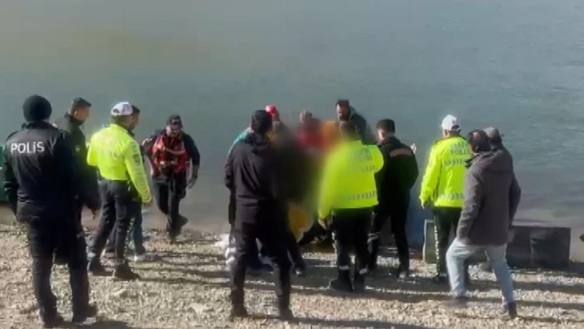 Baraja düşen otomobildeki iki kişinin cansız bedenine ulaşıldı