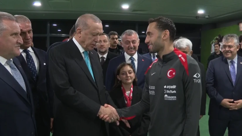 Cumhurbaşkanı Erdoğan, A Milli Futbol Takımına tebrik