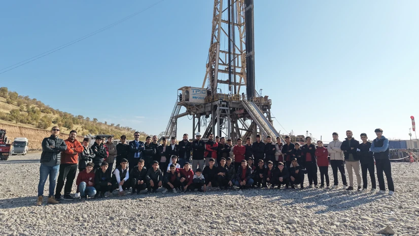 Dader-1 sondaj sahası lise öğrencilerini ağırladı