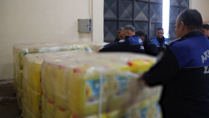 İçine su karıştırılmış 3 bin 650 bidon ayçiçeği yağı ele geçirildi