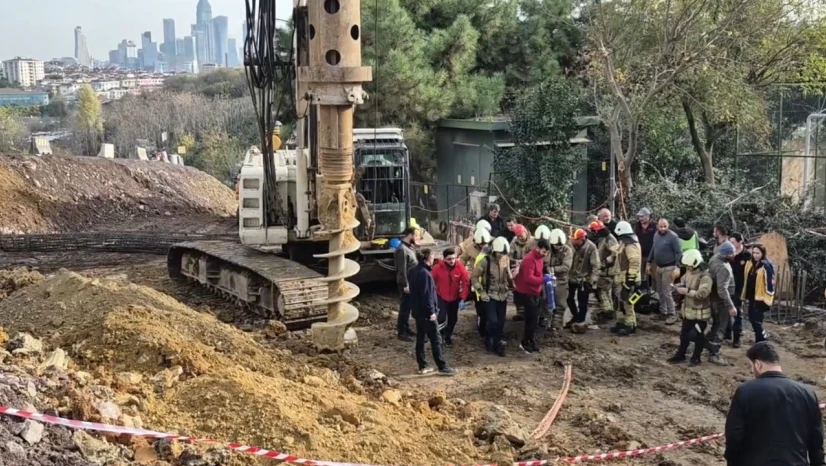 İnşaat alanındaki çukura düşen işçi için seferber olundu