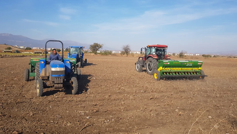 İslahiye Ovası'nda buğday ekimine başlandı