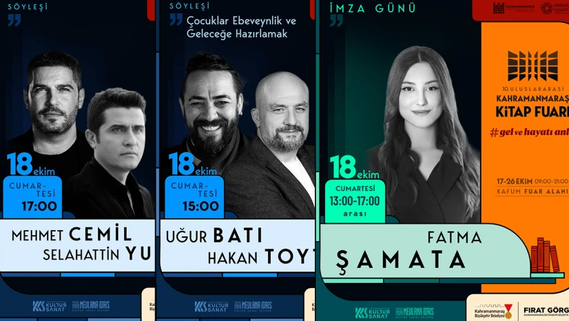 Kahramanmaraş Kitap Fuarı'nda birbirinden değerli yer alacak