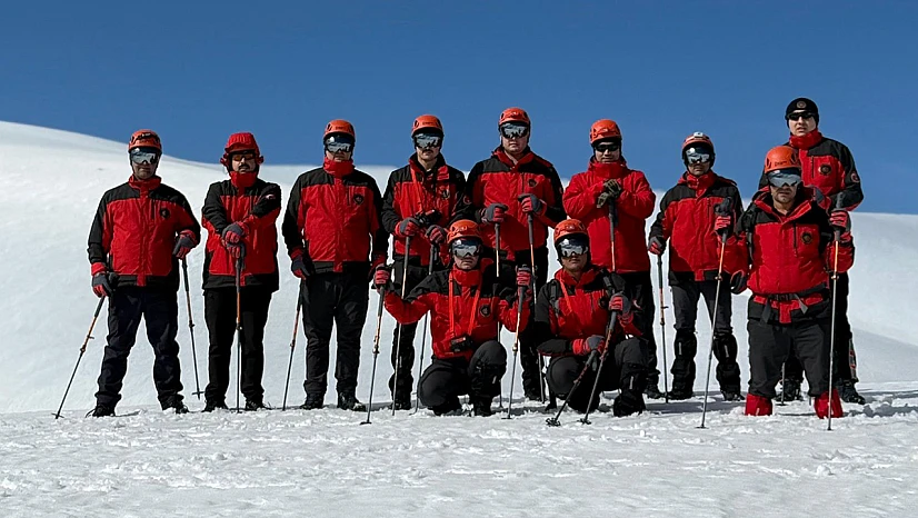 Kahramanmaraş'ta çığda arama kurtarma eğitimi