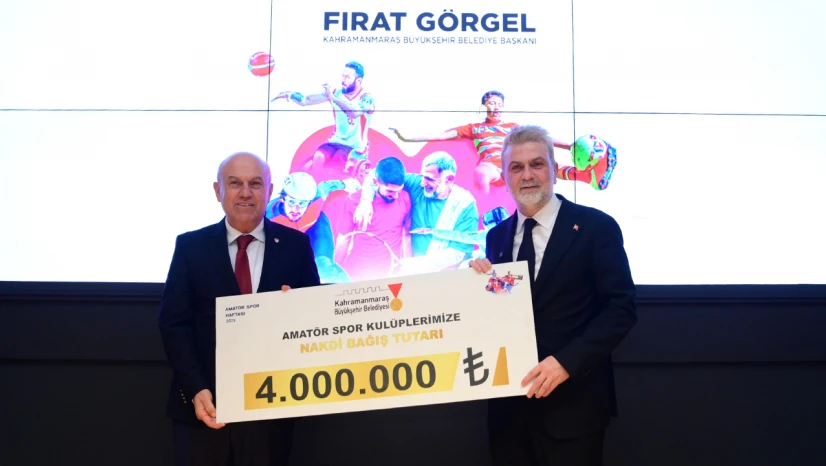 Kahramanmaraş'ta spor altyapısına 8 milyonluk destek