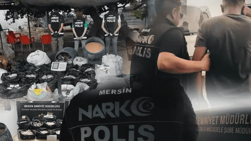 Mersin'de 3 Milyon 542 bin adet uyuşturucu hap ele geçirildi