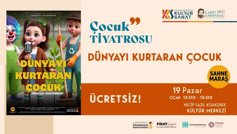 Sahne Maraş, yarıyıl tatilinde Kahramanmaraşlı çocukları eğlendirmeye hazırlanıyor