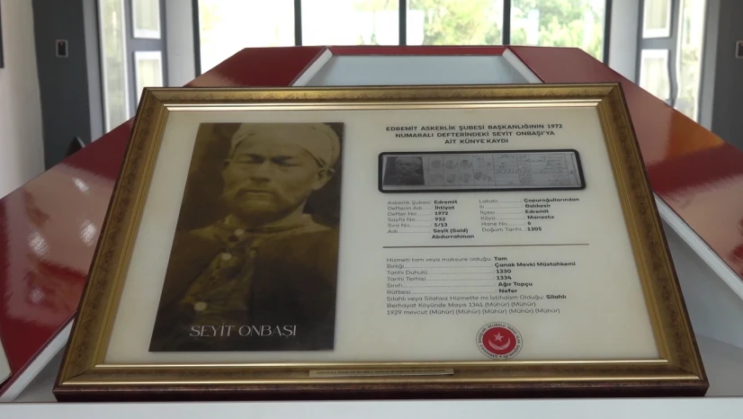 Seyit Onbaşı'nın askerlik şubesindeki fotoğrafı ortaya çıktı