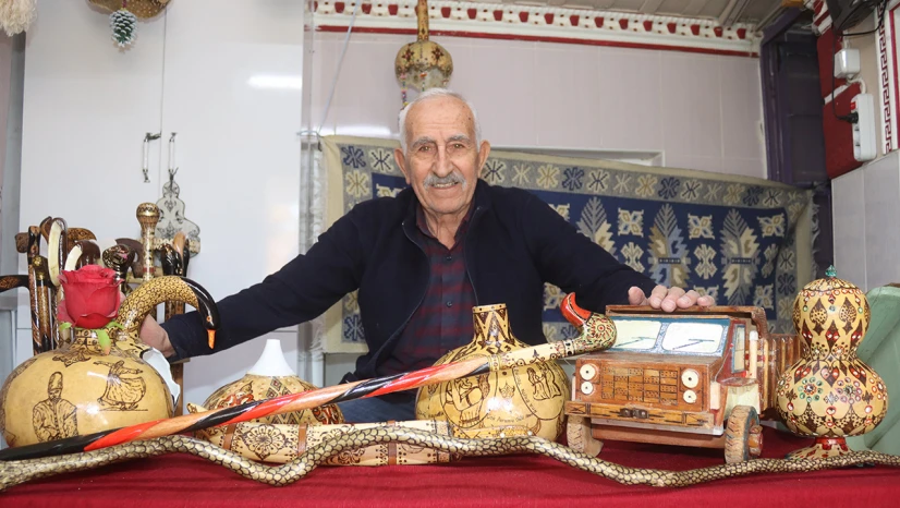 Türk kültürüne ait motifler, Hasan ustanın 29 yıllık emeğine ilham veriyor