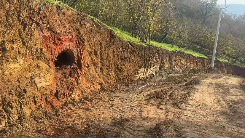 Yol çalışmasında kültür varlığı ortaya çıktı