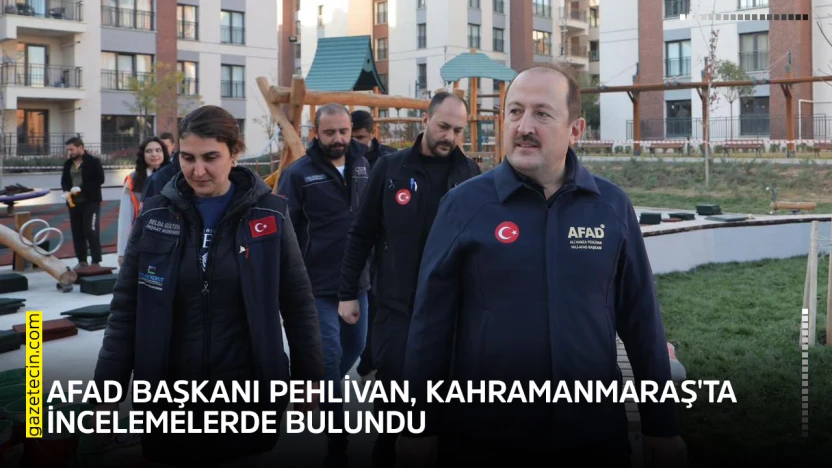 AFAD Başkanı Pehlivan, Kahramanmaraş'ta incelemelerde bulundu