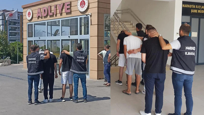 Kahramanmaraş'ta uyuşturucu operasyonunda 3 zanlı tutuklandı